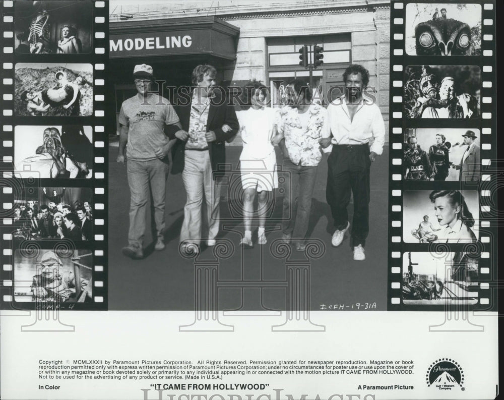 1982 Press Photo Scene with Cast of "It Came from Hollywood" Film - Historic Images