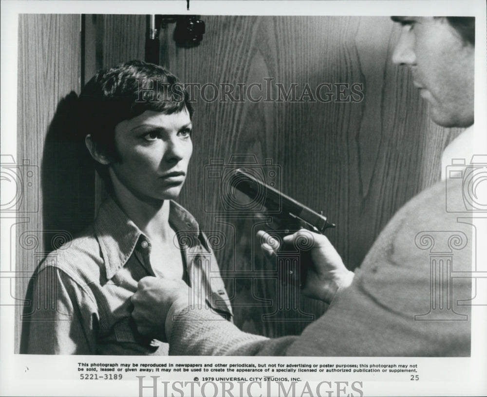1979 Press Photo Lea Brodie And Anthony Pullen Shaw In "ffolkes" - Historic Images