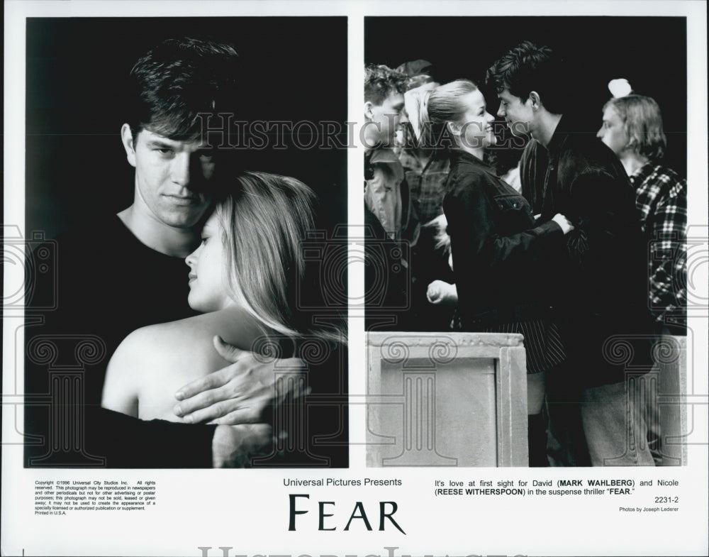 1996 Mark Wahlberg &amp; Reece Witherspoon Star In Fear-Historic Images