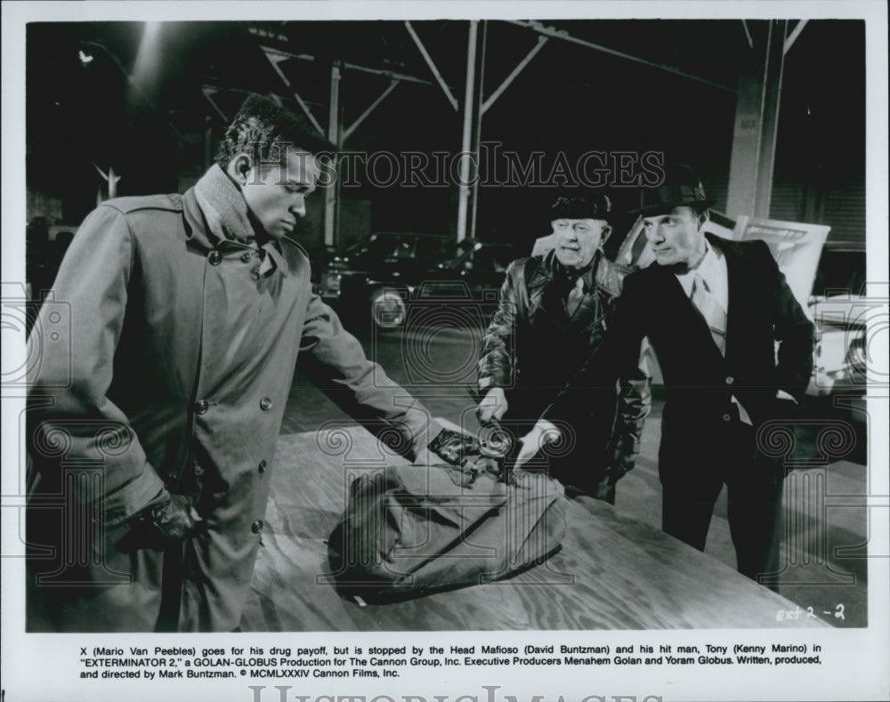 1984 Press Photo Mario Van Peebles David Buntzman in &quot;Exterminator 2&quot; - Historic Images