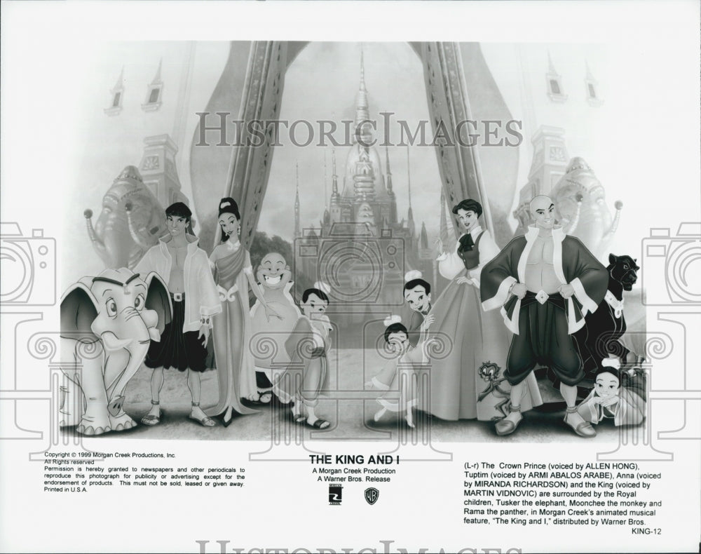 1999 Press Photo Scene From "The King and I" - Historic Images