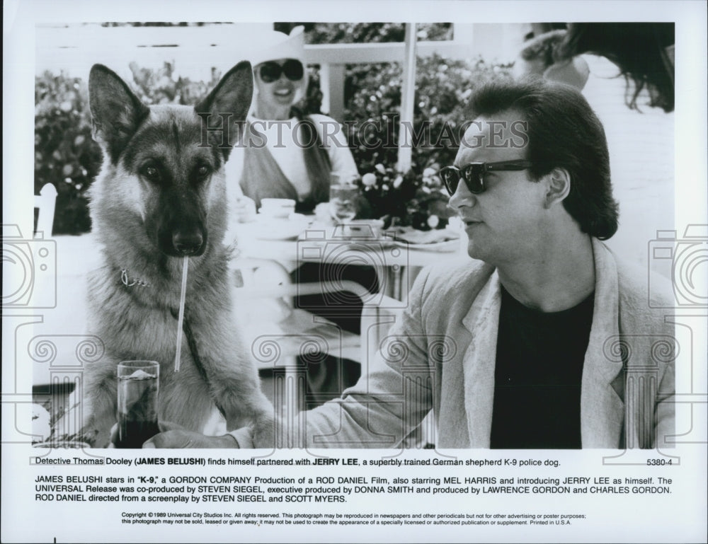 1989 Press Photo James Belushi  stars in &quot;K-9&quot; - Historic Images