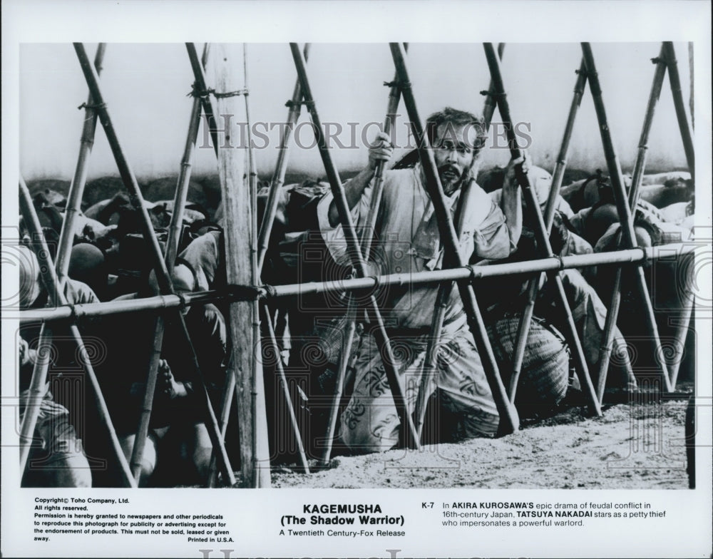 1980 Press Photo "Kagemusha" Tatsuya Nakadai - Historic Images