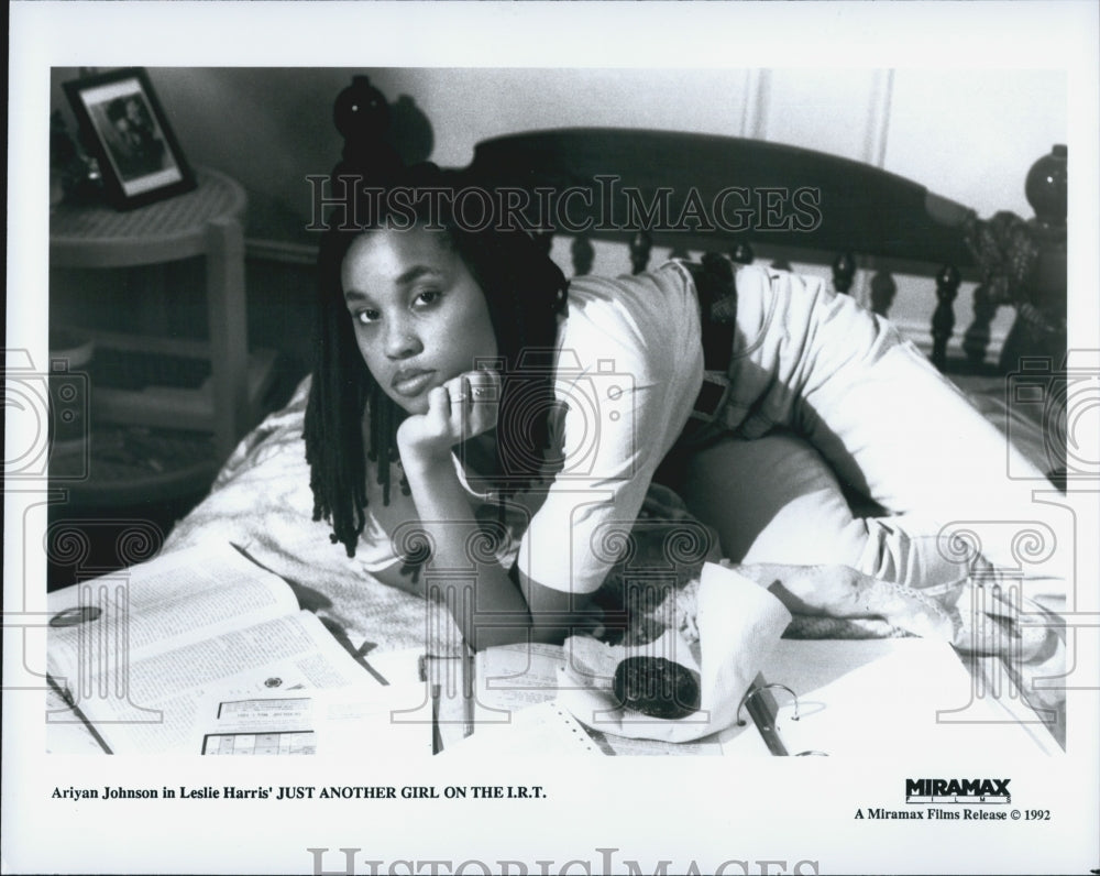 1992 Press Photo Ariyan Johnson &quot;Just Another Girl On The I.R.T.&quot; - Historic Images