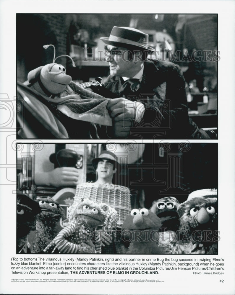 1999 Press Photo Scenes From Jim Henson&#39;s &quot;The Adventures Of Elmo In Grouchland&quot; - Historic Images