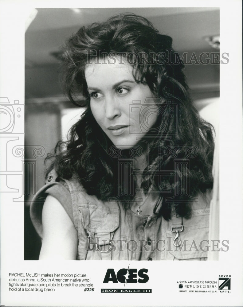 1992 Press Photo "Aces Iron Eagle III" Rachel McLish - DFPG13003 - Historic Images