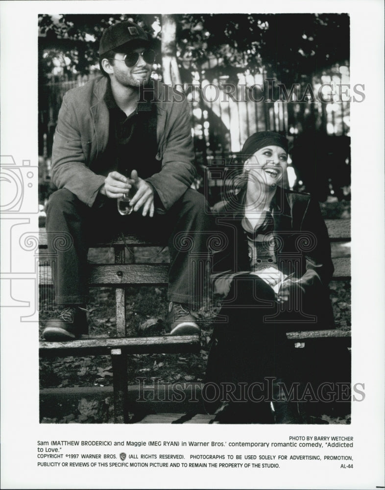 1997 Press Photo &quot;Addicted to Love&quot; Matthew Broderick,Meg Ryan - Historic Images