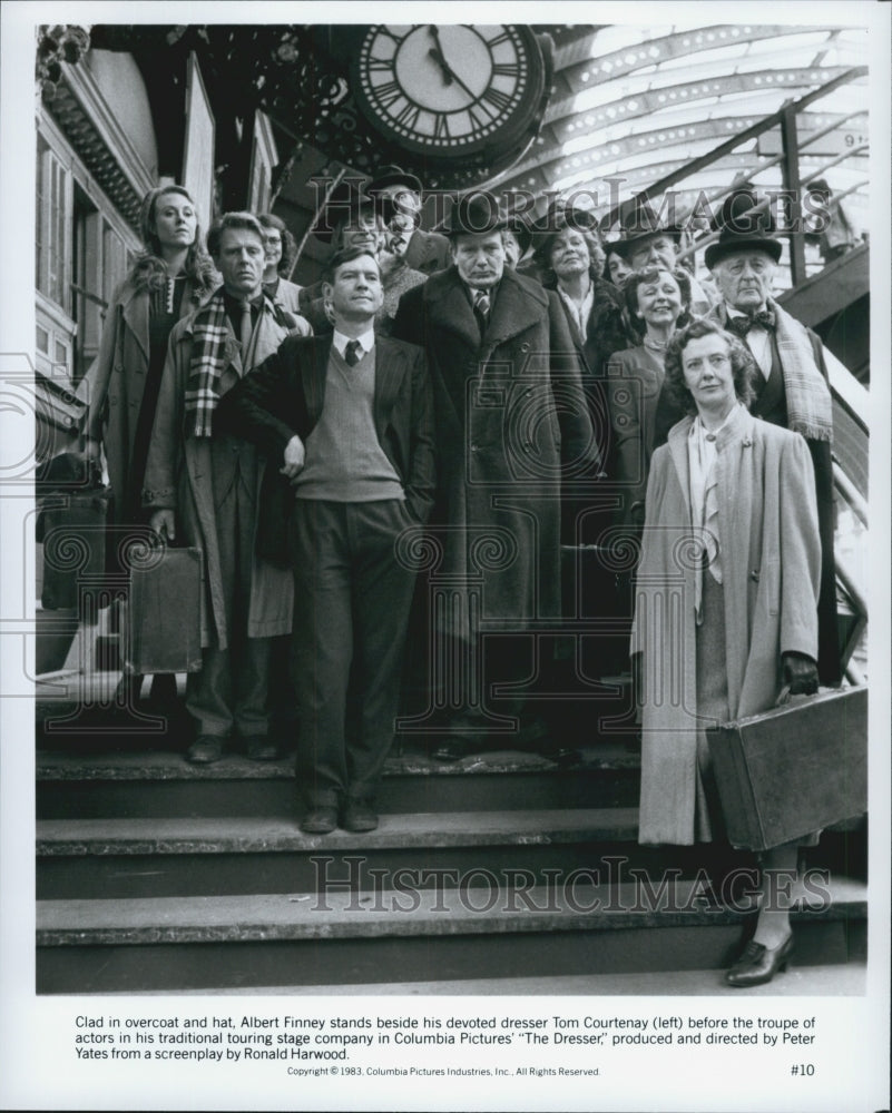 1983 Press Photo Actor Albert Finney And Tom Courtenay Stars In &quot;The Dresser&quot; - Historic Images