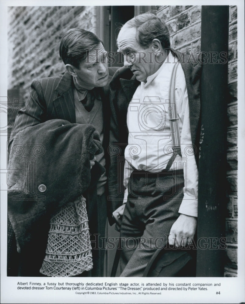 1983 Press Photo  &quot;The Dresser&quot; Albert Finney &amp; Tom Courtenay - Historic Images