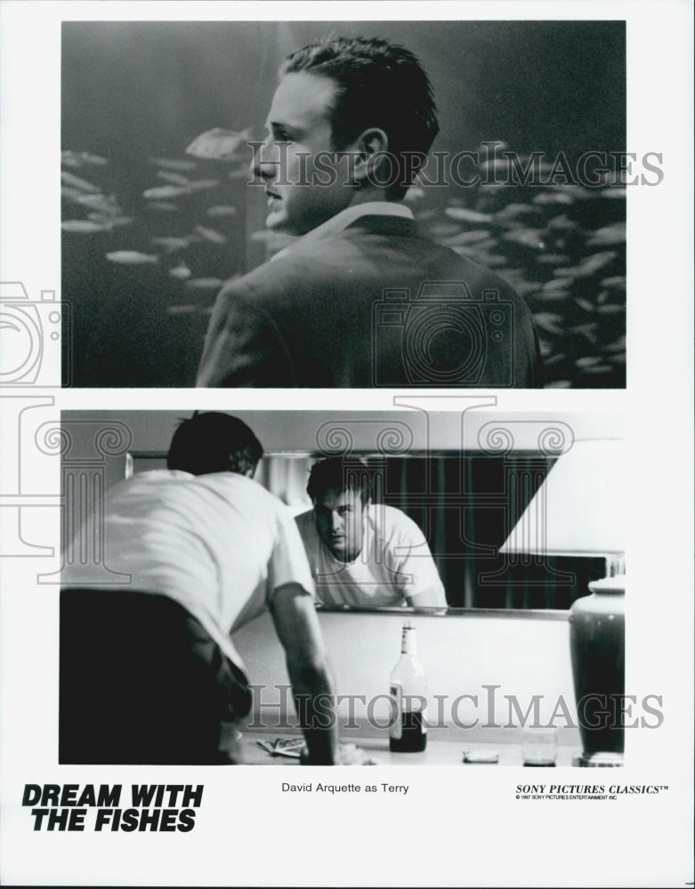 1997 Press Photo Actor David Arquette Starring In Film  "Dream With The Fishes" - Historic Images