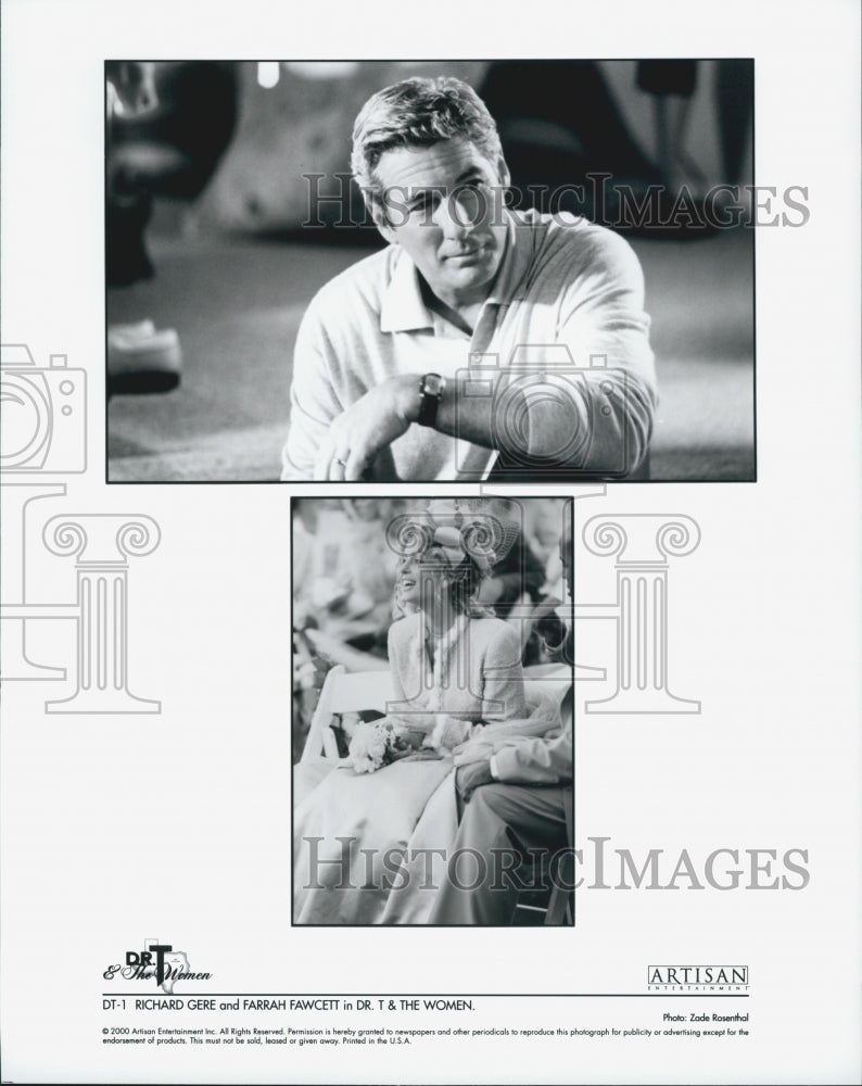 2000 Press Photo  "Dr T & the Women"Farrah Fawcett,Richard Gere, - Historic Images