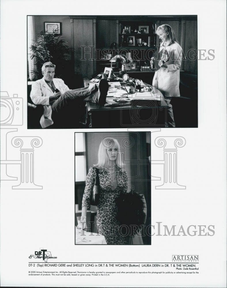 2000 Press Photo  &quot;Dr T &amp; the Women&quot;Laura Dern,Richard Gere, Shelley Long - Historic Images