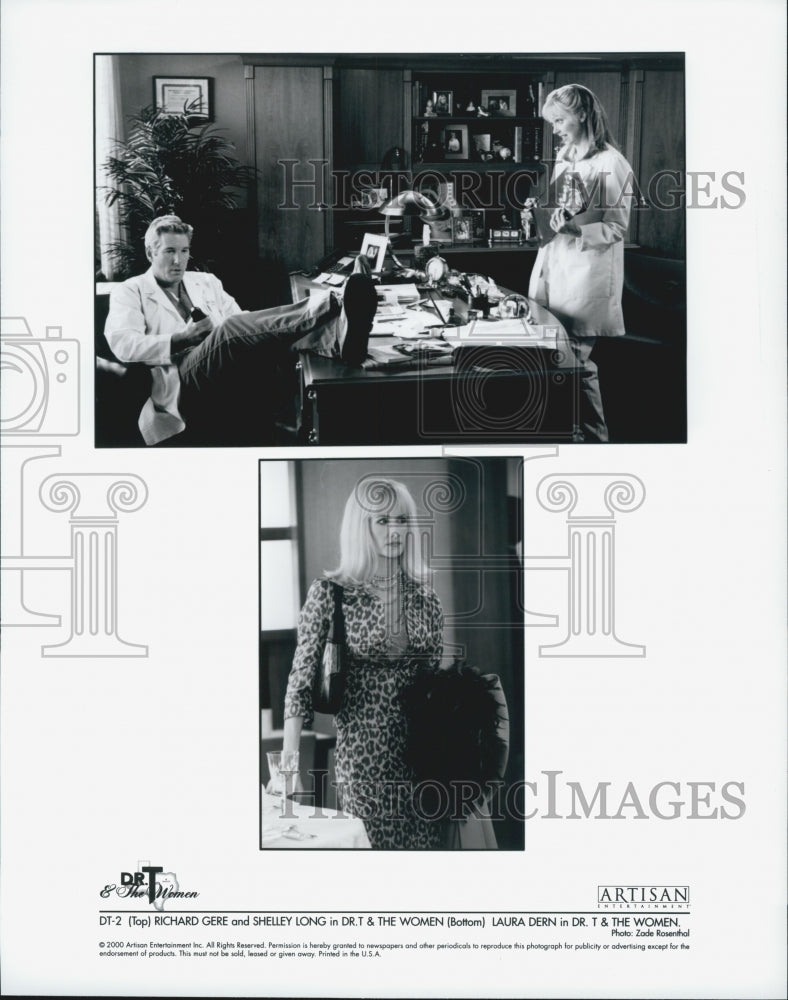 2000 Press Photo  "Dr T & the Women"Laura Dern,Richard Gere, Shelley Long - Historic Images