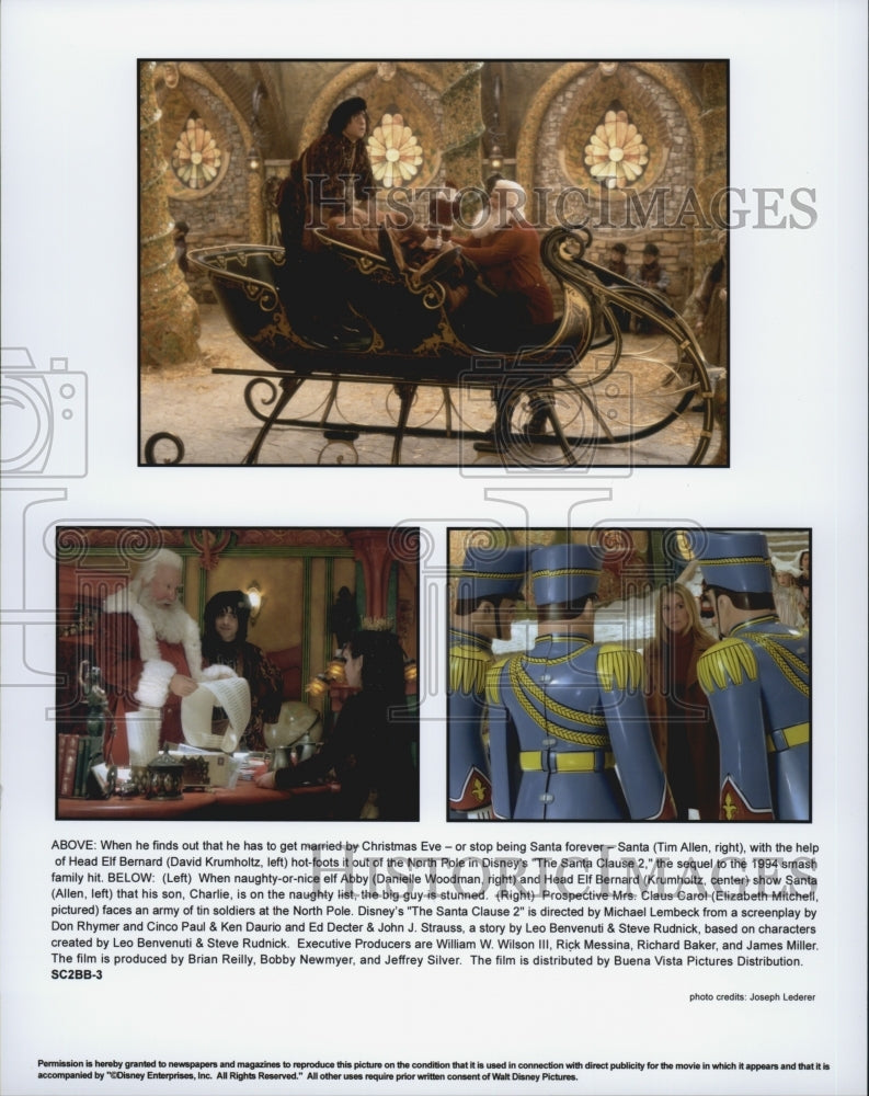 Press Photo "The Santa Clause" Film Actor Tim Allen David Krumholtz - Historic Images