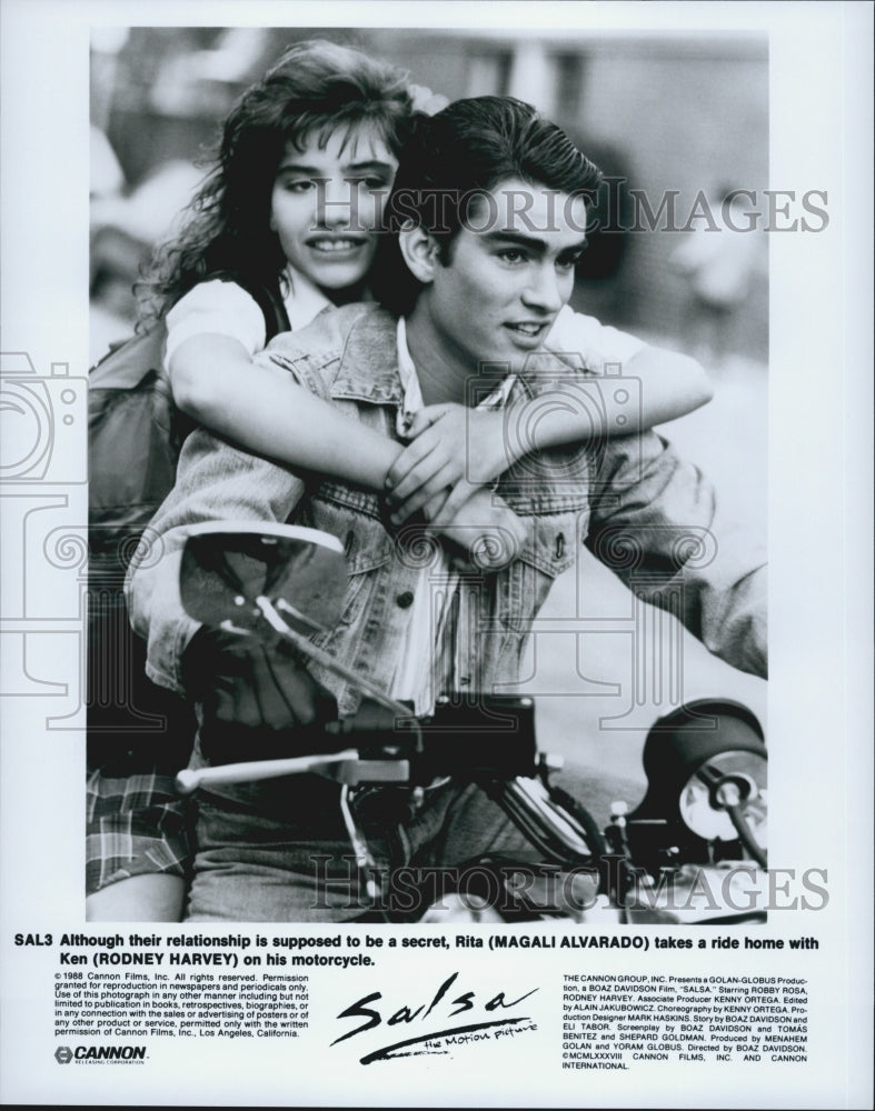 1988 "Salsa" Film Actor Rodney Harvey Magali Alvarado-Historic Images