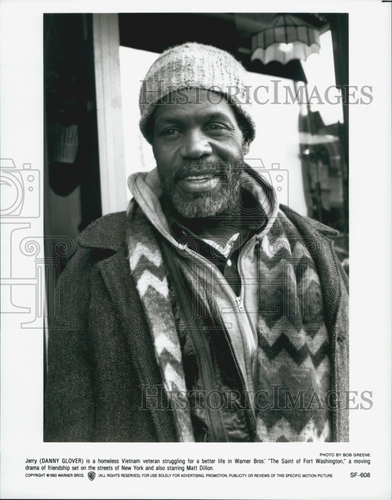 1993 Press Photo &quot;The Saint Of Fort Washington&quot; Actor Danny Glover - Historic Images