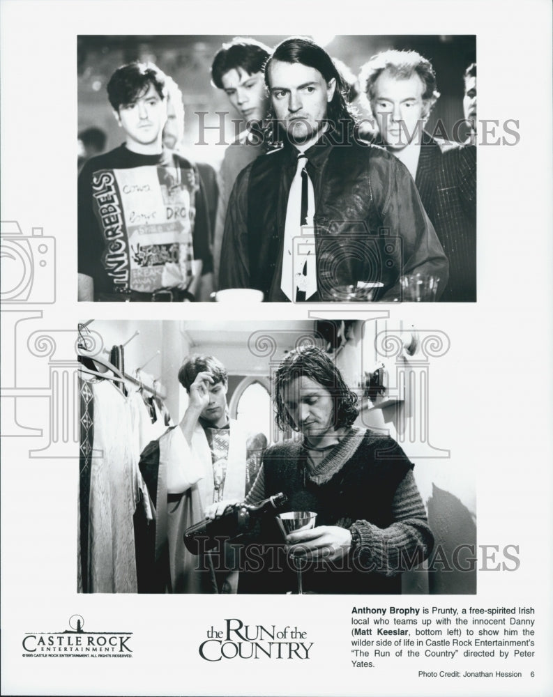 1995 Press Photo Anthony Brophy and Matt Keeslar in &quot;The Run of The Country&quot; - Historic Images