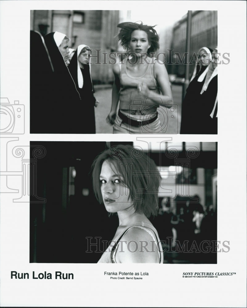 1998 Press Photo Franka Potente stars "Run Lola Run" - Historic Images