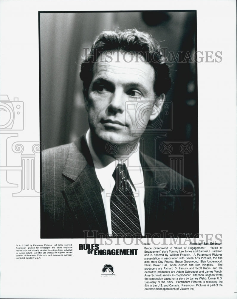 2000 Press Photo Bruce Greenwood in "Rules of Engagement" - Historic Images