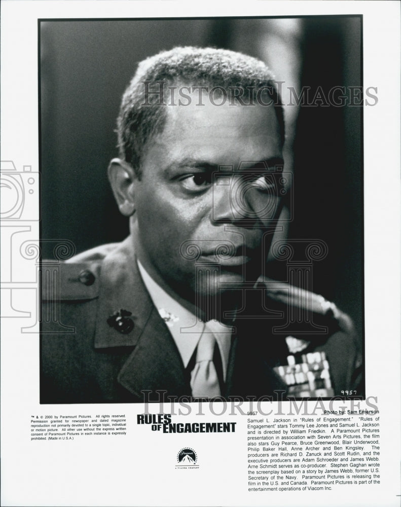 2000 Press Photo Samuel L. Jackson in &quot;Rules of Engagement&quot; - Historic Images