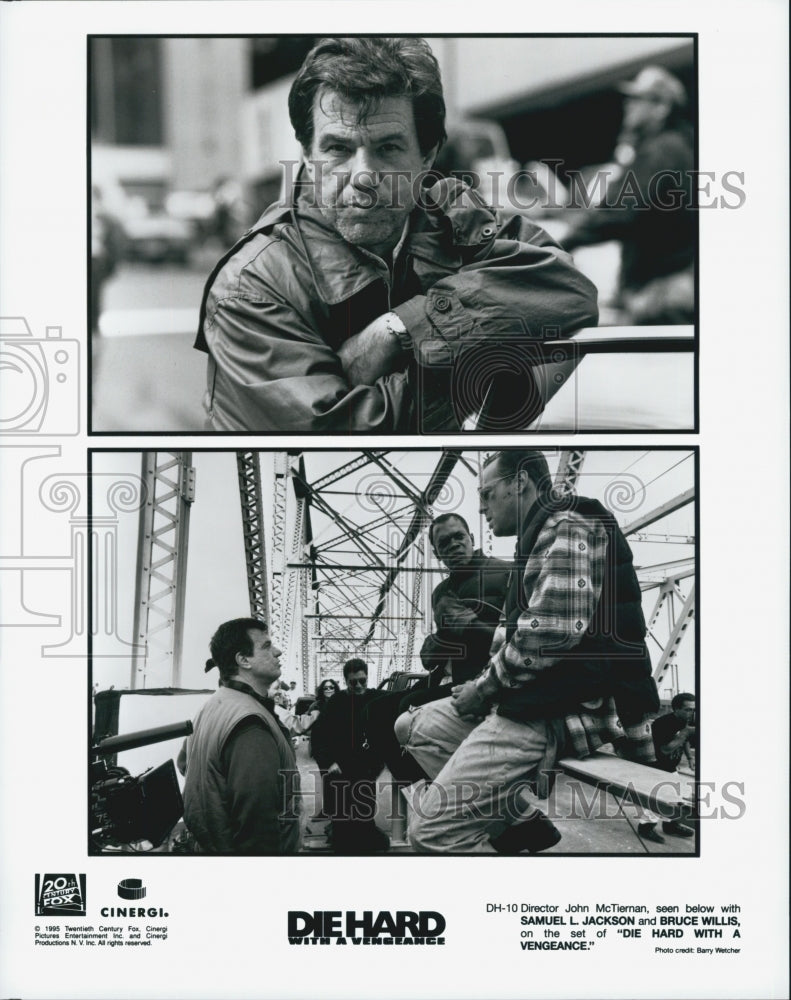 1995 Press Photo Samuel L. Jackson Bruce Willis in "Die Hard With A Vengeance" - Historic Images