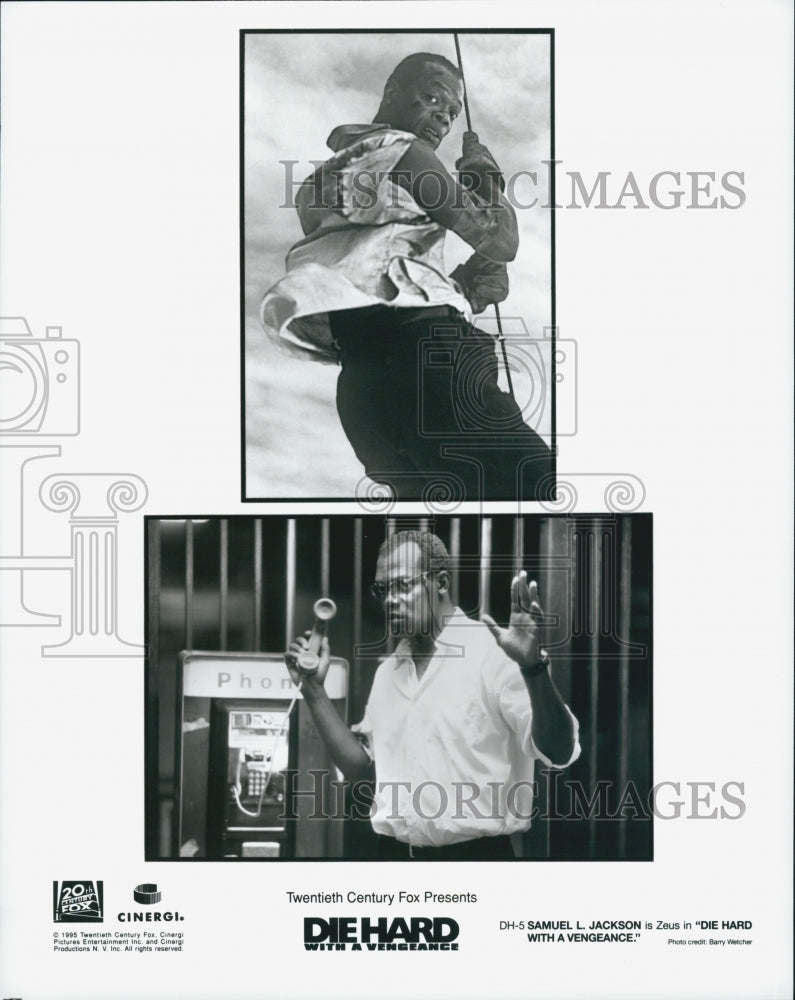 1995 Press Photo Samuel L. Jackson in "Die Hard With a Vengeance" - Historic Images