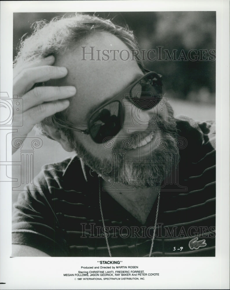 1987 Press Photo "Stacking" director Martin Rosen - Historic Images