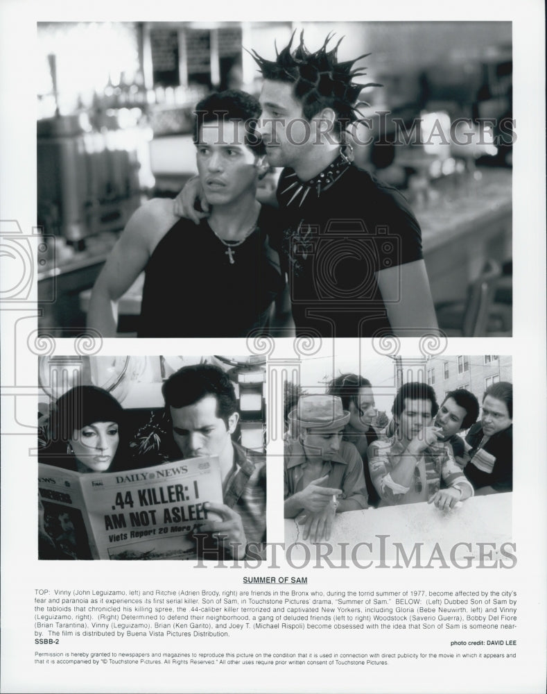 1999 Press Photo John Leguizamo starring in &quot;Summer of Sam&quot; - Historic Images