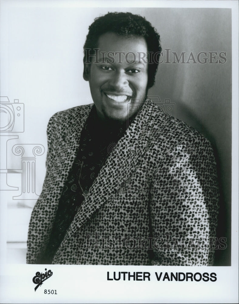 Press Photo Singer Luther Vandross - Historic Images