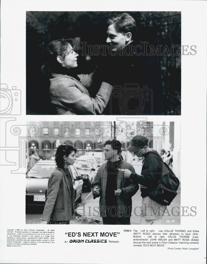 1996 Press Photo "Ed's Next Move" Starring Callie Thorne and Matt Ross - Historic Images
