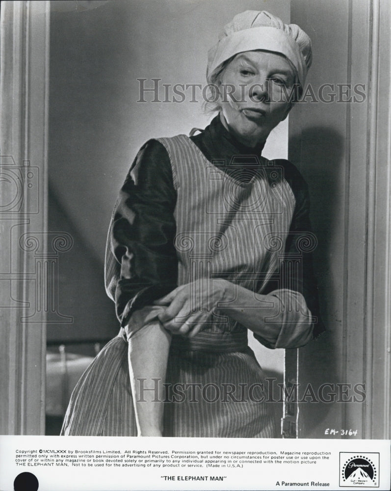 1980 Press Photo Dame Wendy Hiller "The Elephant Man" - Historic Images
