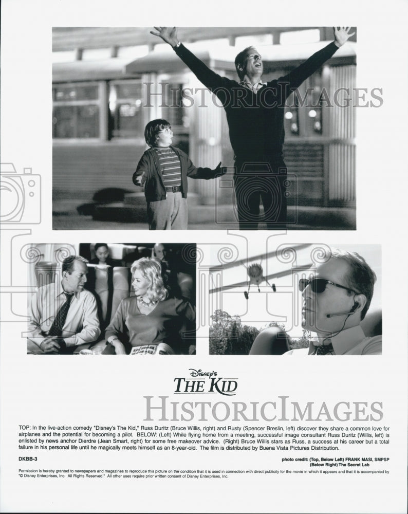 Press Photo Bruce Willis Spencer Breslin and Jean Smart in &quot;The Kid&quot; - Historic Images