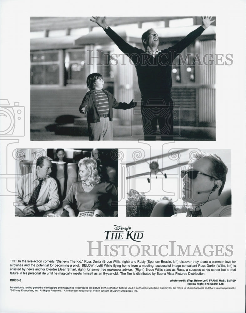 Press Photo Bruce Willis Spencer Breslin and Jean Smart in "The Kid" - Historic Images