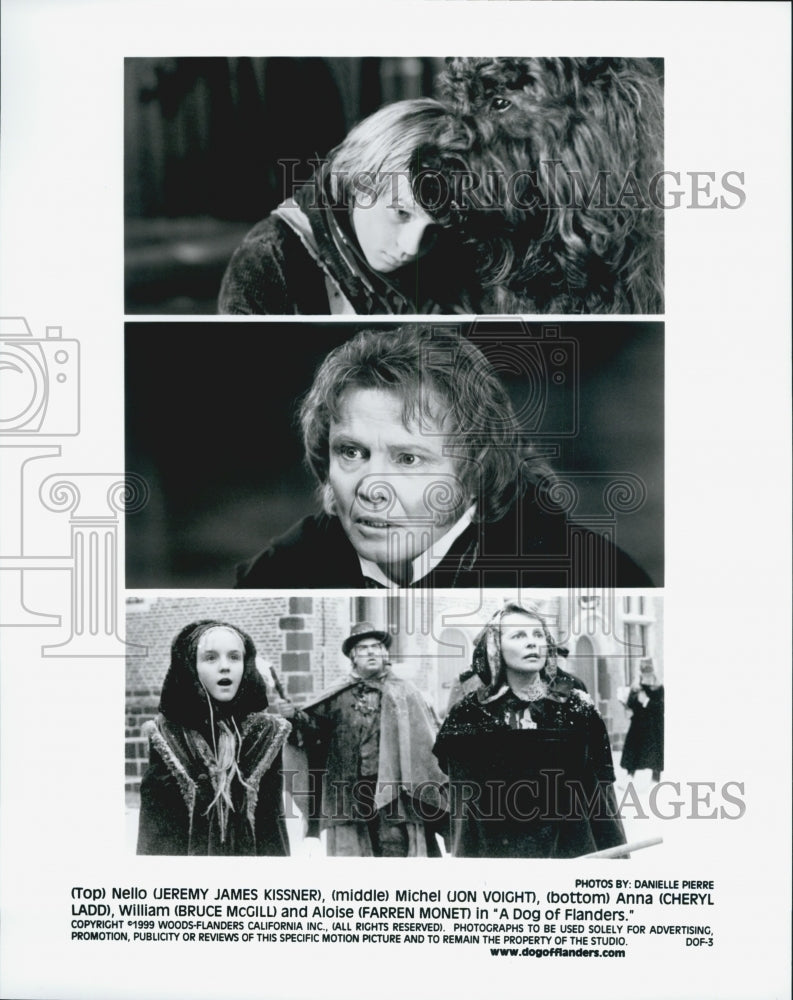 1999 Press Photo Jeremy James Kissner and Jon Voight in "A Dog of Flanders" - Historic Images