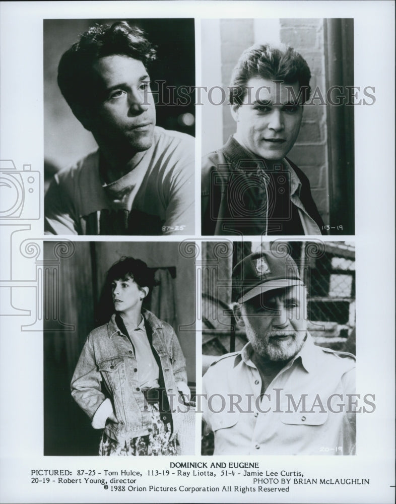 1988 Tom Hulce, Ray Liotta, Jamie Lee Curtis "Dominick and Eugene"-Historic Images
