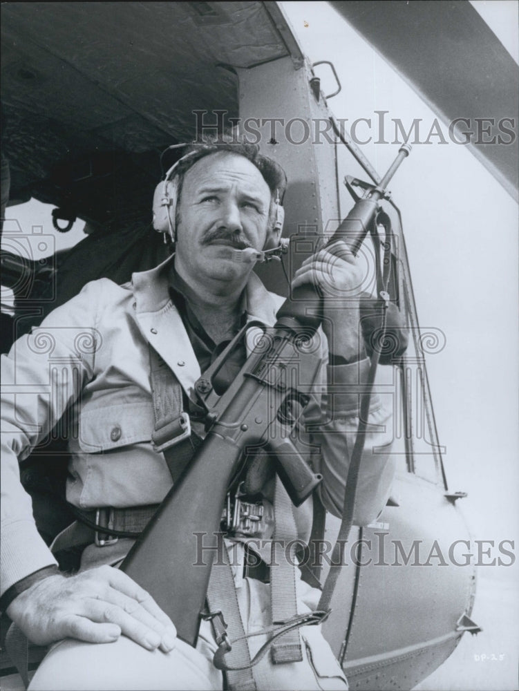 1977 Press Photo Actor Gene Hackman in "The Domino Principle" Film - Historic Images