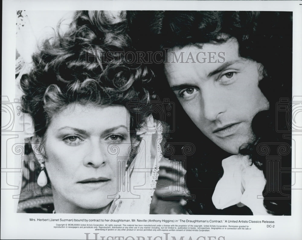 1983 Press Photo "The Draughtsman's Contract" Janet Suzman, Anthony Higgins - Historic Images