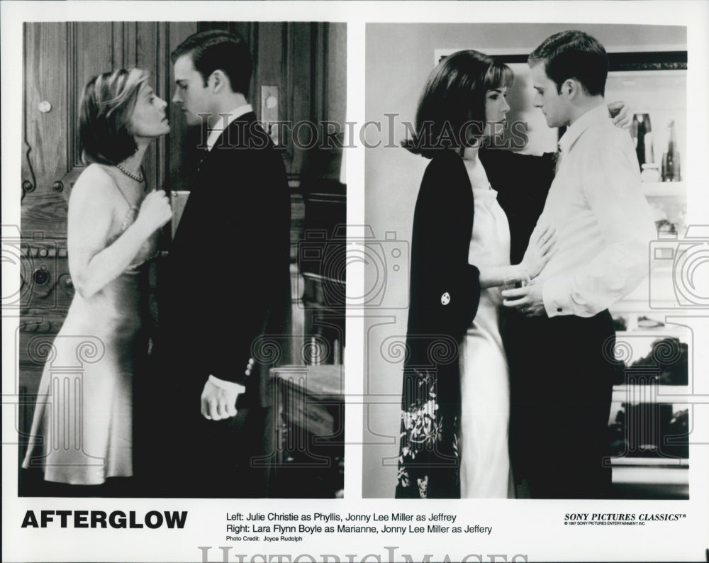 1997 Press Photo Scenes From Film &quot;Afterglow&quot; Starring Actors Julie Christie - Historic Images