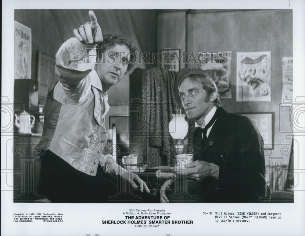 1975 Press Photo &quot;The Adventure of Sherlock Holmes Smarter Bro&quot; Marty Feldman - Historic Images