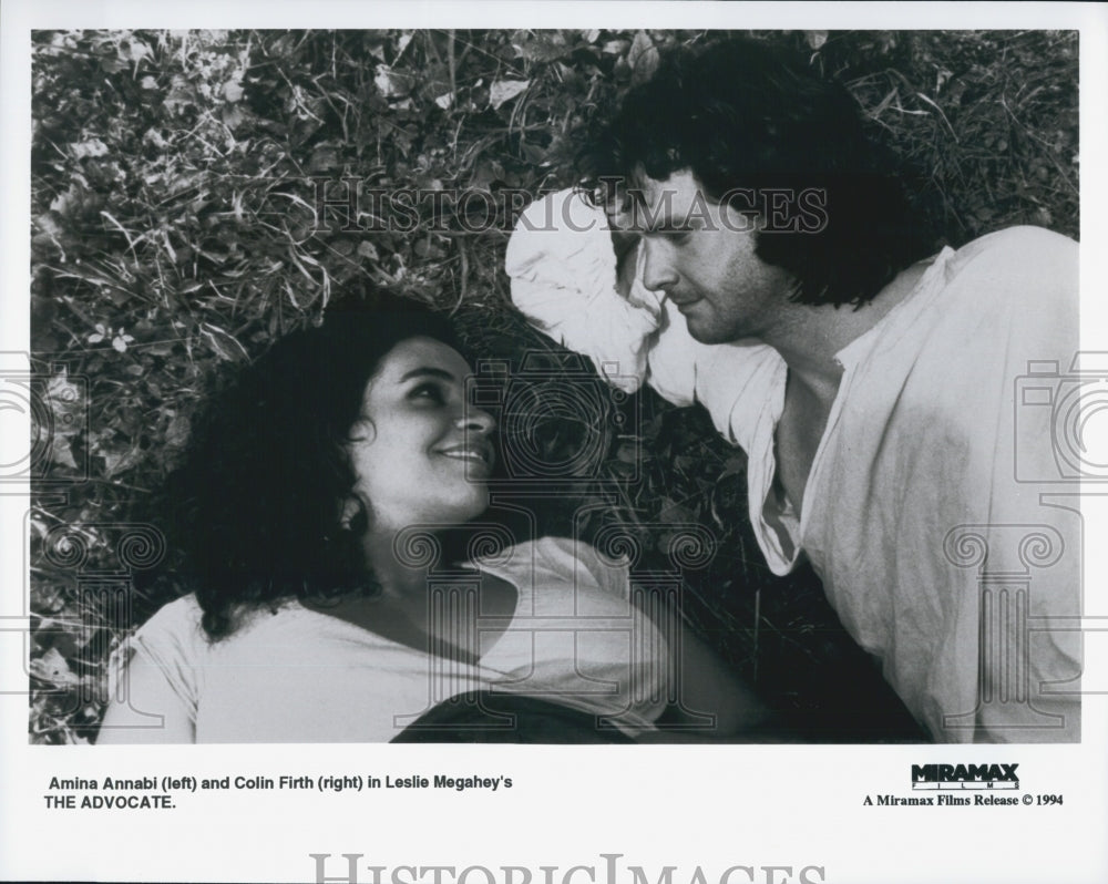 1994 Press Photo Amina Annabi And Colin Firth In &quot;The Advocate&quot; - Historic Images