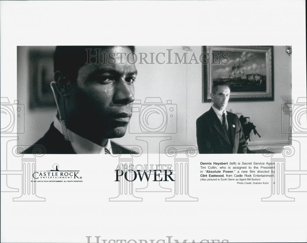 1997 Press Photo "Absolute Power" Dennis Haysbert - Historic Images
