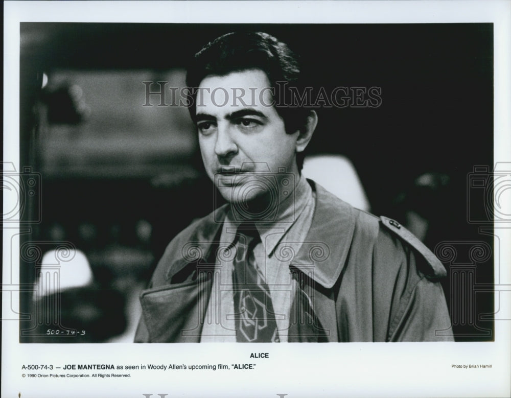 1990 Press Photo &quot;Alice&quot; Woody Allen Film Actor Mia Farrow Joe Mantegna - Historic Images