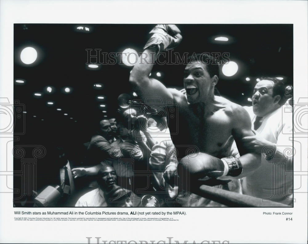 2001 Press Photo  Will Smith Actor "Ali" Muhammad Ali - Historic Images