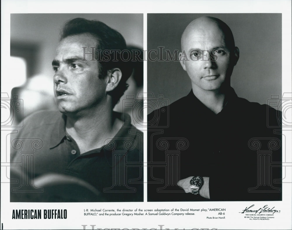 1996 Press Photo Director  Corrente And Producer Mosher Of "American Buffalo" - Historic Images