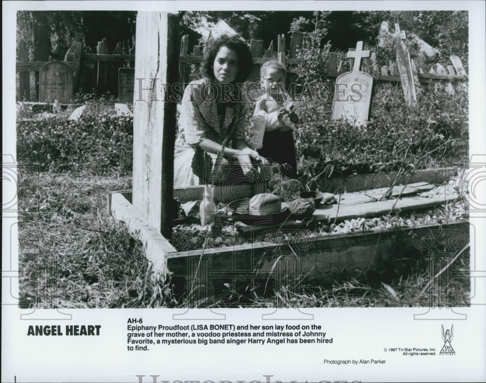 1987 Press Photo Actress Lisa Bonet In Movie &quot;Angel Heart&quot; - Historic Images