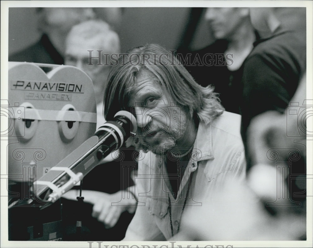 Press Photo Director , Richard Moore on a film set - Historic Images