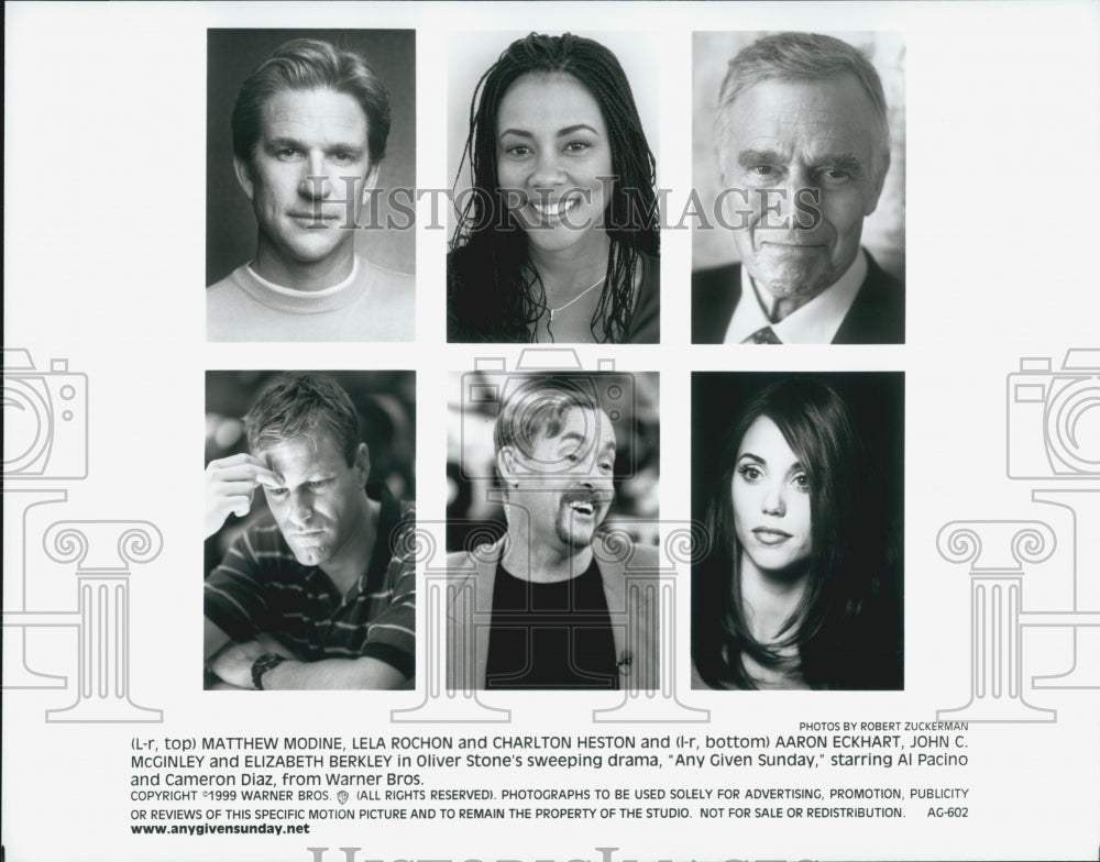 1999 Press Photo Actors Starring In Oliver Stone&#39;s Film &quot;Any Given Sunday&quot; - Historic Images