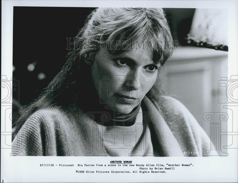 1988 Press Photo Mia Farrow in &quot;Another Woman&quot; - DFPG18307 - Historic Images