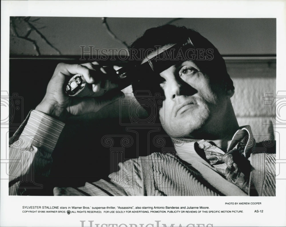 1995 Press Photo  &quot;Assassins&quot; Sylvester Stallone - Historic Images