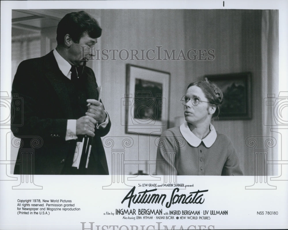1978 Press Photo Unknown actors in "Autumn Sonata" - Historic Images